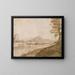 Landschaft - Claude Lorrain — gerahmtes Bild an der Wand