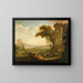 Landschaft mit Satyr und Nymphe - Claude Lorrain — gerahmtes Bild an der Wand