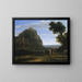 Vue de Delphes avec une procession - Claude Lorrain — gerahmtes Bild an der Wand