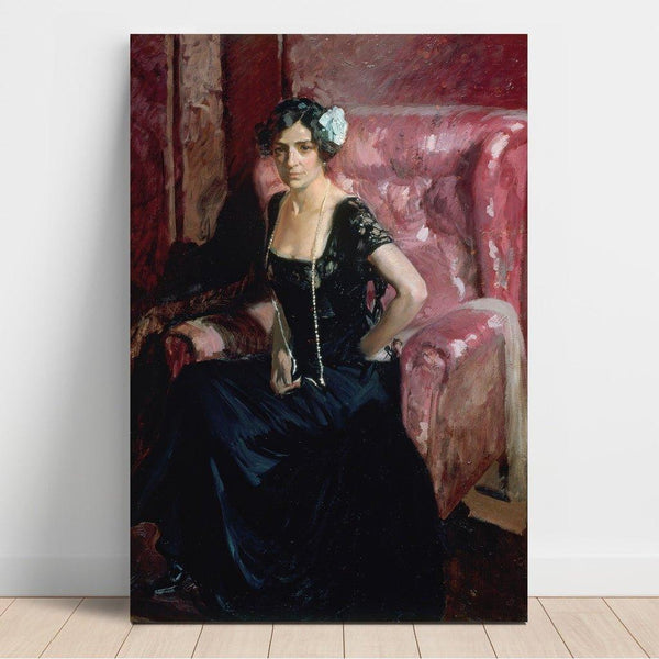 Reproduktion des Gemäldes Clotilde in Abendkleid - Joaquín Sorolla