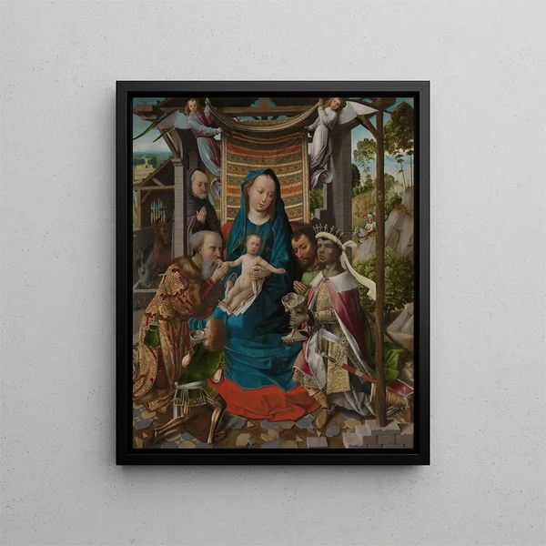 L'Adoration des Mages - Colijn de Coter — gerahmtes Bild an der Wand