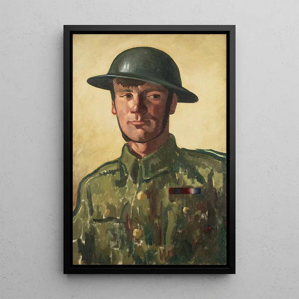 Ein Artillerist - Colin Gill — gerahmtes Bild an der Wand