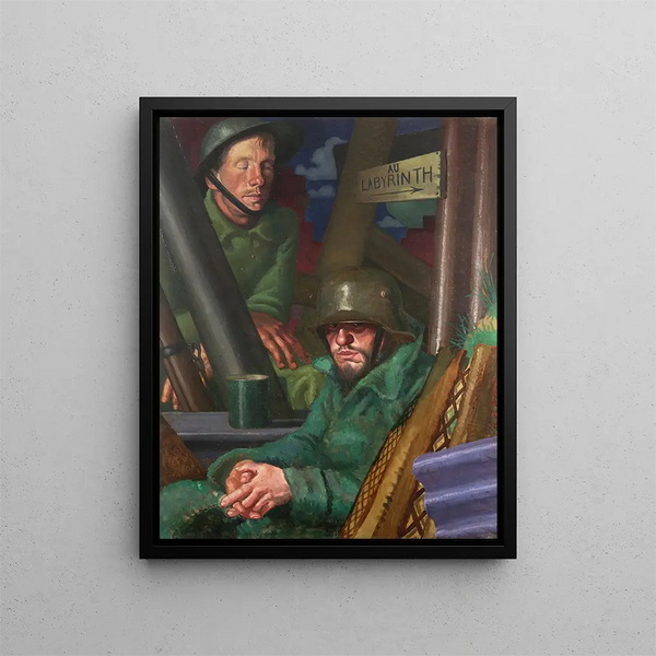 Der Gefangene - Colin Gill — gerahmtes Bild an der Wand