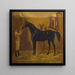 Schwarzer Komet - Fritz Thomsen — gerahmtes Bild an der Wand