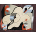 Reproduktion des Gemäldes Abstrakte Komposition Gemälde (Frau liegend) - Georges Valmier
