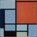Reproduktion des Gemäldes Komposition mit Rot, Gelb und Blau - Piet Mondrian