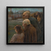 Komposition figurativ - Teodor Zemplnyi — gerahmtes Bild an der Wand