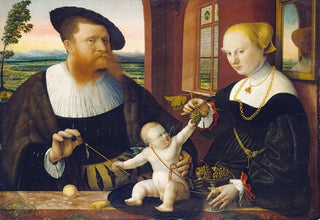 Conrad Faber von Kreuznach - Double Portrait of Justinian von Holzhausen and His Wife Anna ne Frstenberg.webp