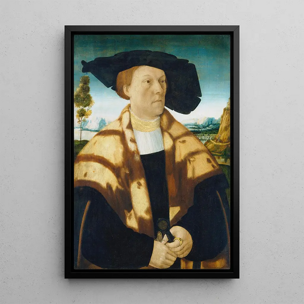 Portrait von Johann Stralenberg - Conrad Faber von Kreuznach — gerahmtes Bild an der Wand
