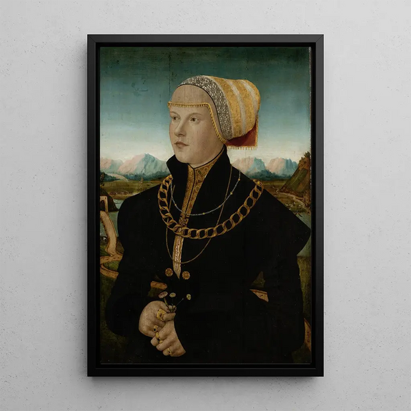 Reproduktion des Gemäldes Portrait von Margarete Stralenberg geborene Stalburg - Conrad Faber von Kreuznach