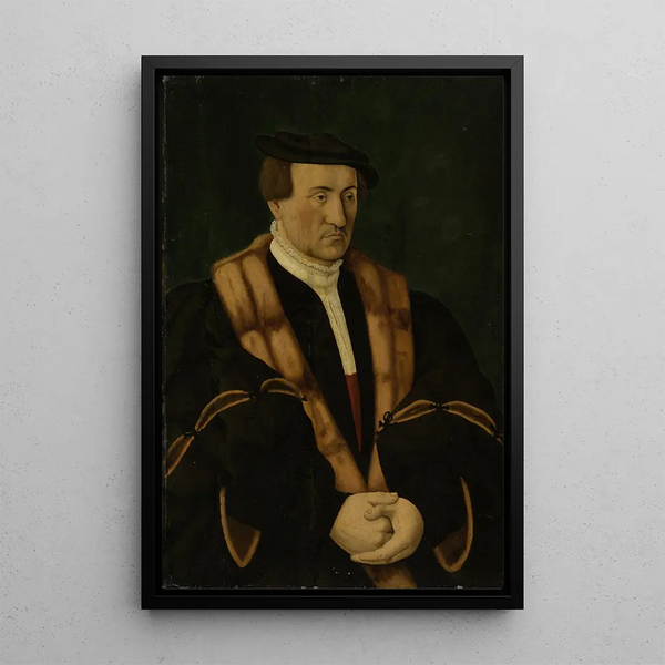 Portrait eines jungen Patriziers - Conrad Faber von Kreuznach — gerahmtes Bild an der Wand