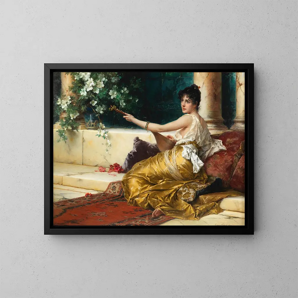 Der Mandolinenspieler - Conrad Kiesel — gerahmtes Bild an der Wand