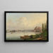 Vue de Coblence avec la forteresse Ehrenbreitstein - Conrad Zick — gerahmtes Bild an der Wand