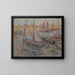 Havendok in Gand-Terneuzen - Constant Permeke — gerahmtes Bild an der Wand