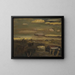 Landschaft im Februar - Constant Permeke — gerahmtes Bild an der Wand