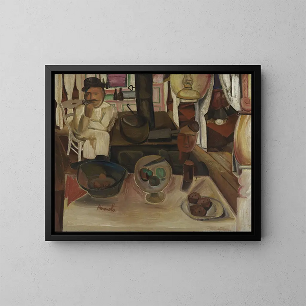 Stand de pâtisseries - Constant Permeke — gerahmtes Bild an der Wand
