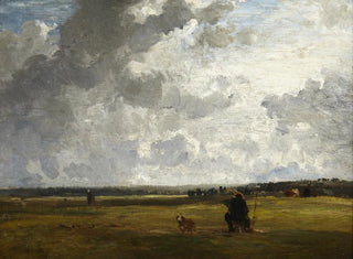 Landschaft mit einem Maler am Staffelei - Constant Troyon — Ansicht des Kunstwerks
