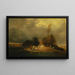 Landschaft mit Gewitter - Constant Troyon — gerahmtes Bild an der Wand
