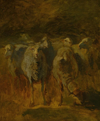 Constant Troyon - Unfinished Study of Sheep.webp