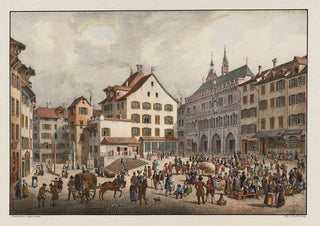 Constantin Guise - Vue du march de la maison de ville Basle.webp