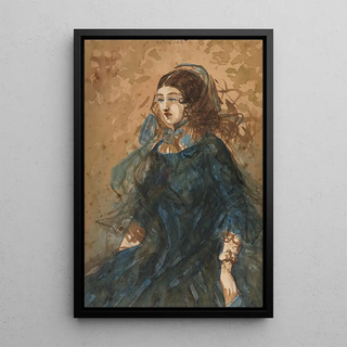 Constantin Guys - Woman in a Blue Dress.webp