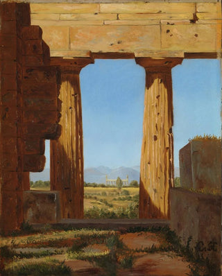 Constantin Hansen - Columns of the Temple of Neptune at Paestum.webp