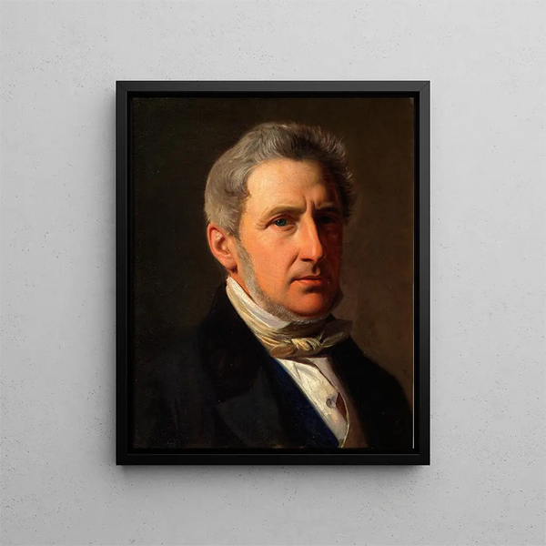 Portrait des Knappen Alfred Hage 1803-1872 - Constantin Hansen — gerahmtes Bild an der Wand