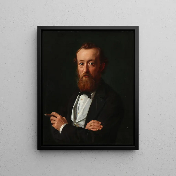 Portrait des Schiffszimmermanns, später Konsul in Bangkok, Frederik Købke - Constantin Hansen — gerahmtes Bild an der Wand