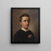 Portrait des zukünftigen Assistenzprofessors und Doktoranden August Weis - Constantin Hansen — gerahmtes Bild an der Wand