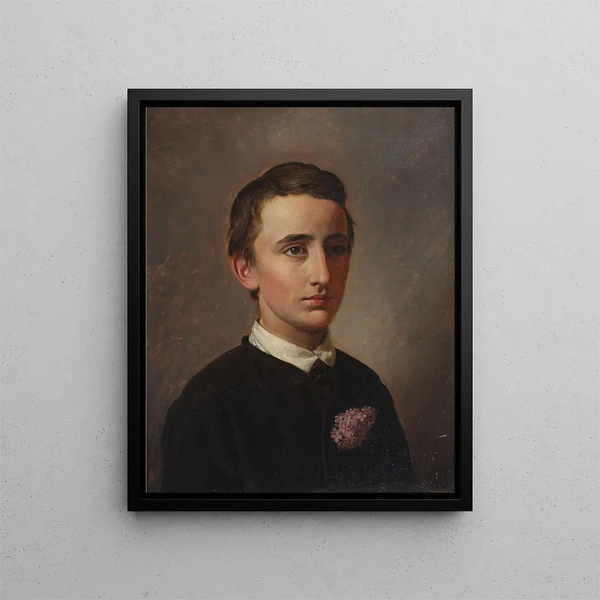Portrait des zukünftigen Assistenzprofessors und Doktoranden August Weis - Constantin Hansen — gerahmtes Bild an der Wand