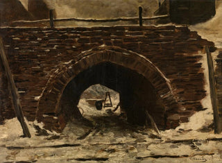 Ein alte Brücke - Constantin Meunier — Ansicht des Kunstwerks