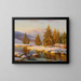 Wintersonnenuntergang - Constantin Westchiloff — gerahmtes Bild an der Wand