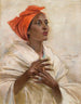 Frau mit roter Krawatte - Constantin Westchiloff — Ansicht des Kunstwerks