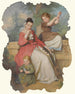 Mädchen mit zwei Kindern, die Musik spielen - Kontinentale Schule — Ansicht des Kunstwerks