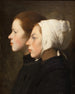 Portrait von zwei Mädchen - Kontinentale Schule — Ansicht des Kunstwerks