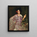 Portrait von Dora Gedon als Flamencotänzerin mit einer Manille, die auf ihrer Schulter liegt - Corneille Max — gerahmtes Bild an der Wand