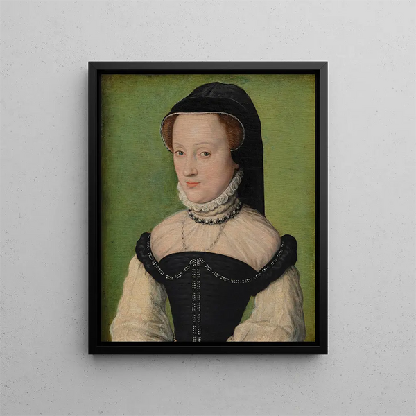 Portrait von Madame de Châtillon - Corneille de Lyon — gerahmtes Bild an der Wand
