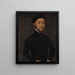 Portrait eines Gentlemans (Case Conflict) - Corneille de Lyon — gerahmtes Bild an der Wand