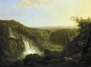 Die Tal des Anio mit den Wasserfällen von Tivoli - Cornelis Apostool — Ansicht des Kunstwerks