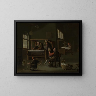 Cornelis Beelt - Inneres einer Weberwerkstatt.webp