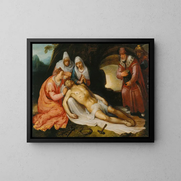 Die Klage - Cornelis Cornelisz van Haarlem — gerahmtes Bild an der Wand