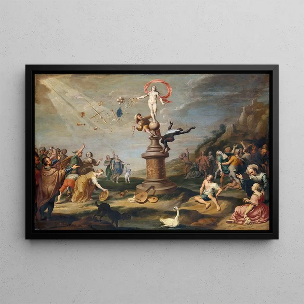 Cornelis De Baellieur - Fortuna Distributing Her Largesse.webp