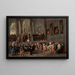 Besucher der Kranken - Cornelis de Wael — gerahmtes Bild an der Wand