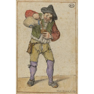 Cornelis Dusart - Peasant Filling A Glass.webp