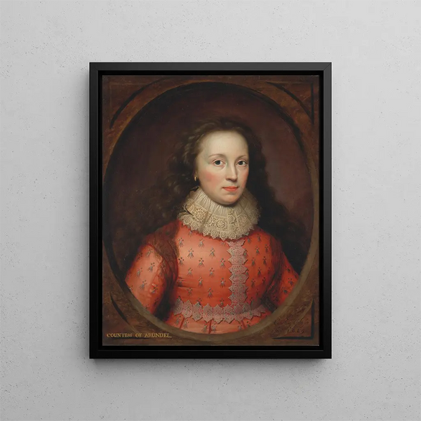Martha Temple Lady Penyston - Cornelis Jonson van Ceulen — gerahmtes Bild an der Wand
