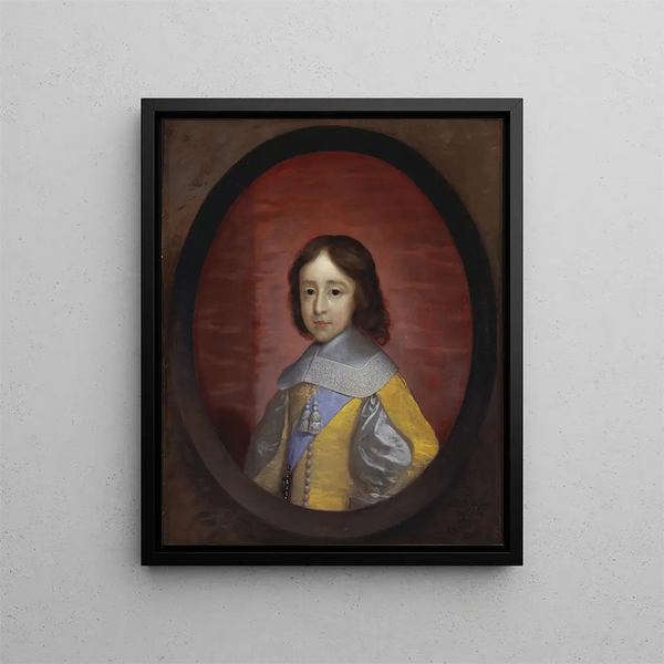 Guillaume III., Prinz von Orange, Kind - Cornelis Jonson van Ceulen — gerahmtes Bild an der Wand