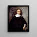 Ein holländischer Gentleman - Cornelis Jonson van Ceulen der Jüngere — gerahmtes Bild an der Wand
