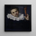 Portrait de Paulus van Vianen 1550-1613 - Cornelis Ketel — gerahmtes Bild an der Wand