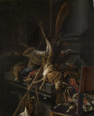 Cornelis Lelienbergh - Jagdstilleben mit totem Hasen.webp