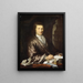 Portrait eines Mannes - Cornelis Pronk — gerahmtes Bild an der Wand